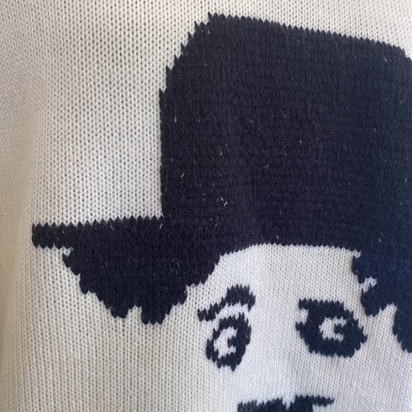 Vintage 1970s rare unique Charlie Chaplin sweater - Picture 3 of 8